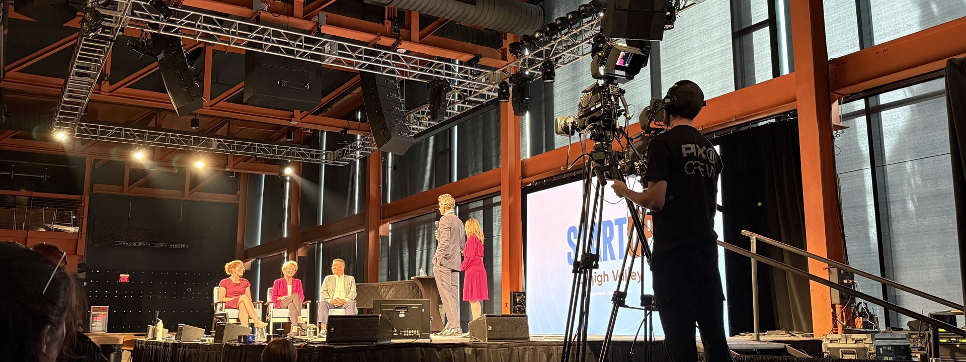 a view of startup lehigh valley 2025 from back stage